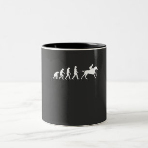 Horses Horse Riding Gift Two-Tone Coffee Mug