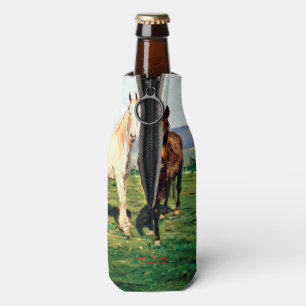 Horses/Horses/Horses Bottle Cooler