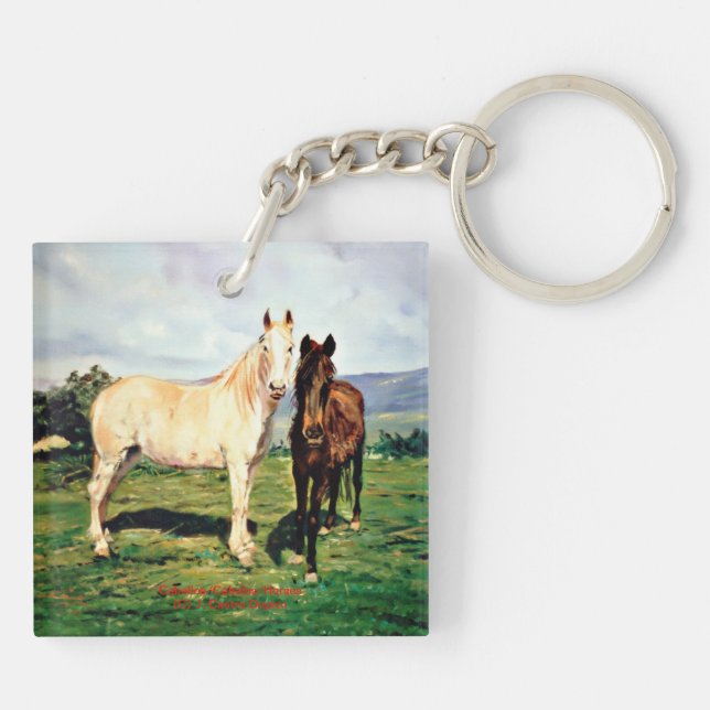 Horses/Horses/Horses Key Ring (Back)