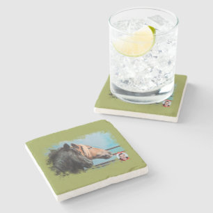 Horses/Horses/Horses Stone Coaster