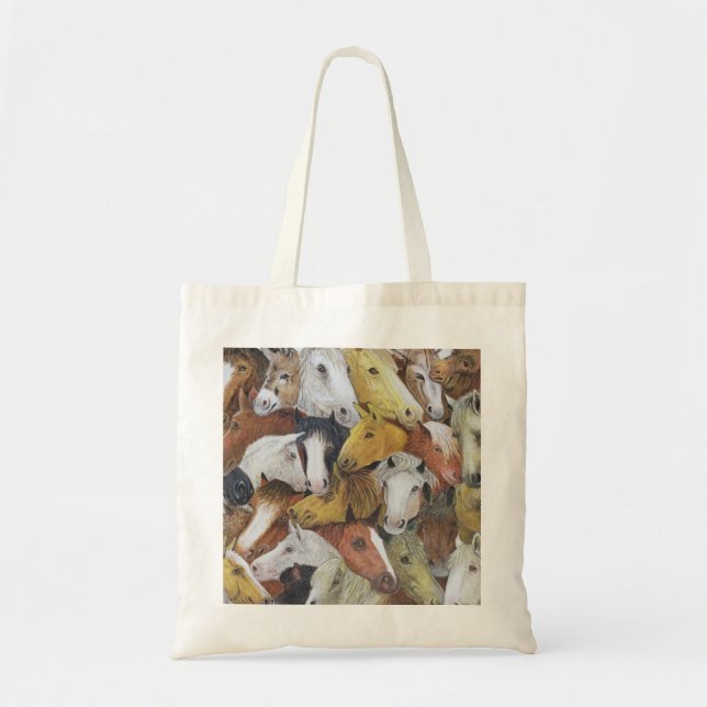 Horses Horses Tote Bag (Front)