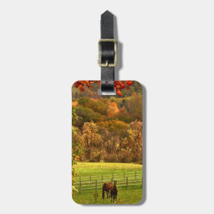 Horses in Autumn Luggage Tag