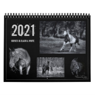 Horses in Black & White - 2021 Equine Calendar