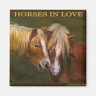 HORSES IN LOVE MAGNET