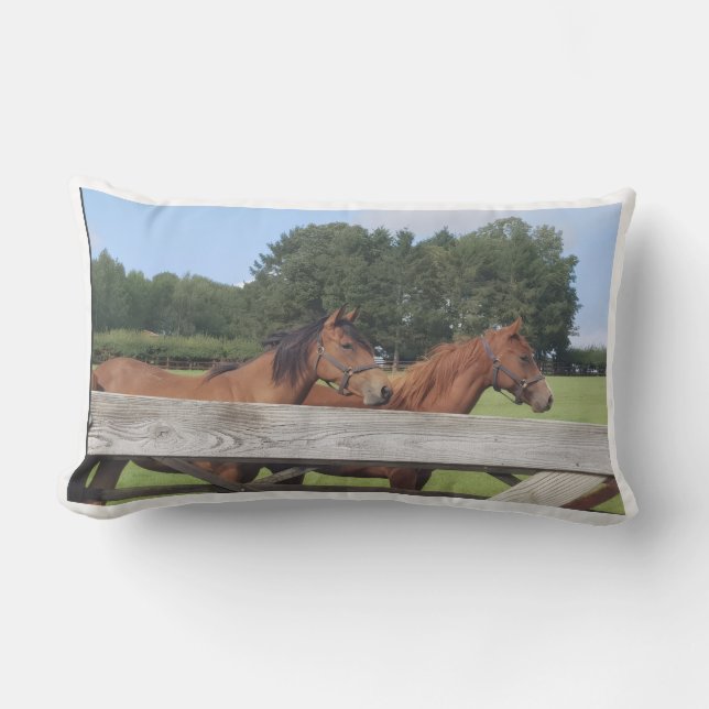 Horses in Nature Lumbar Cushion (Front)