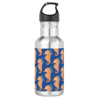 Horses in orange 532 ml water bottle