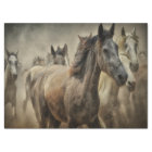 Horses in Sepia Decoupage