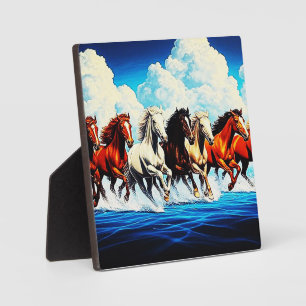 HORSES IN SKY PLAQUE