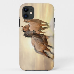 Horses In Sunset iPhone 11 Case