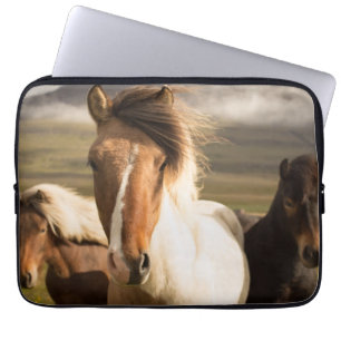Horses in the Mountains Beautiful and Majestic Laptop Sleeve