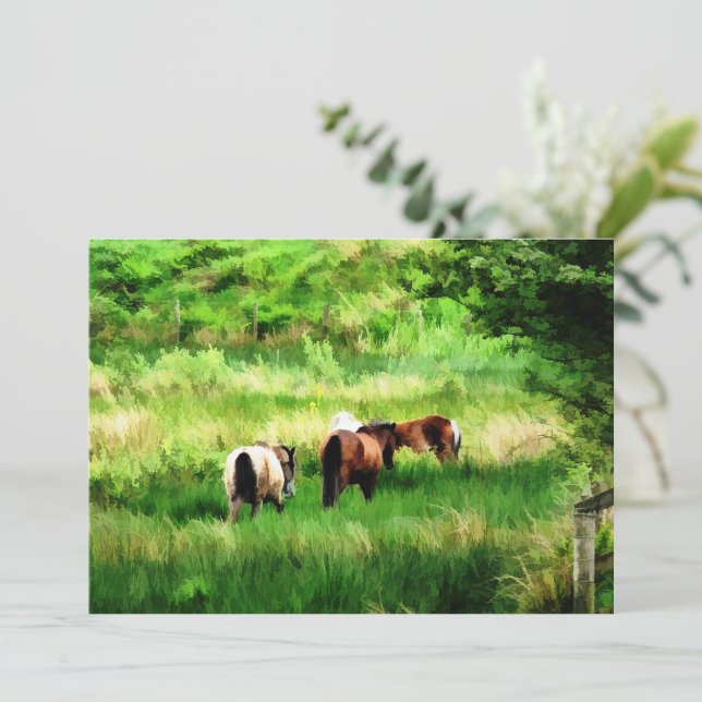 HORSES INVITATION (Standing Front)