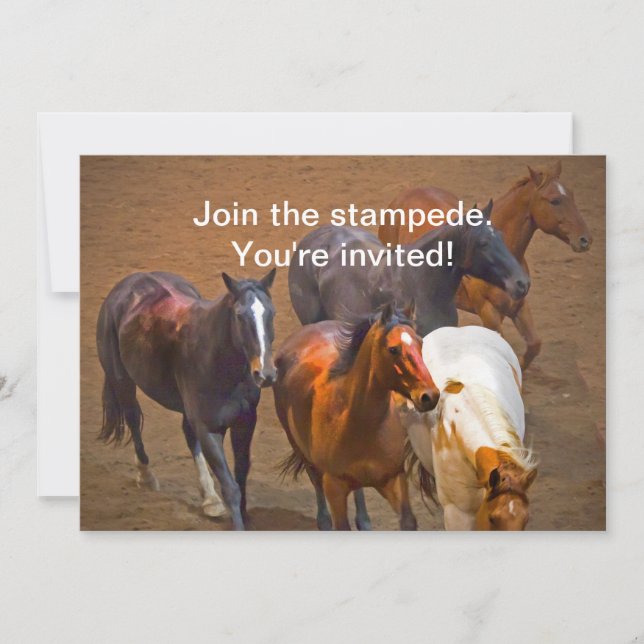 Horses Invitation (Front)