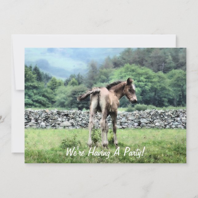 HORSES INVITATION (Front)