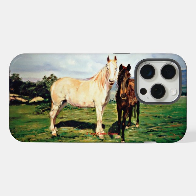 Horses iPhone Case (Back Horizontal)