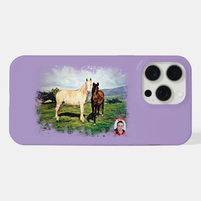 Horses iPhone Case (Back Horizontal)