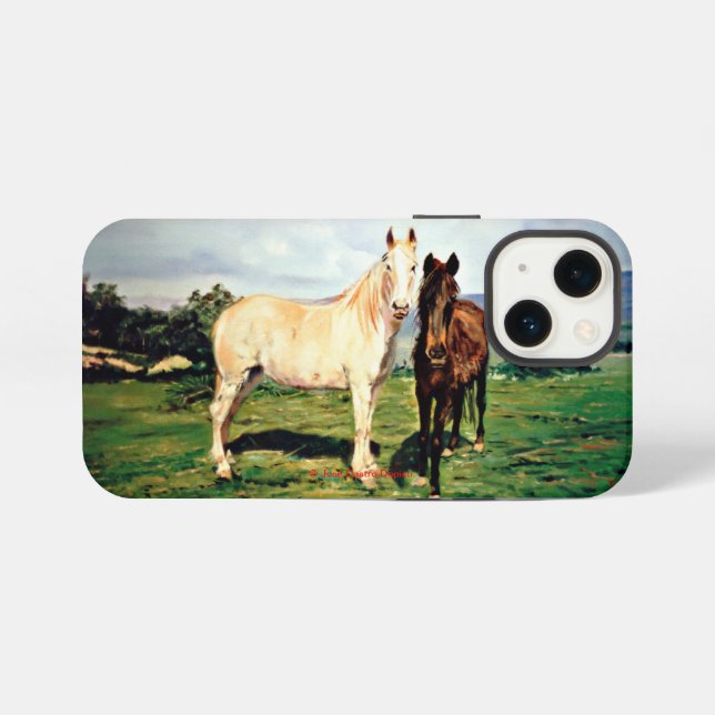 Horses iPhone Case (Back Horizontal)