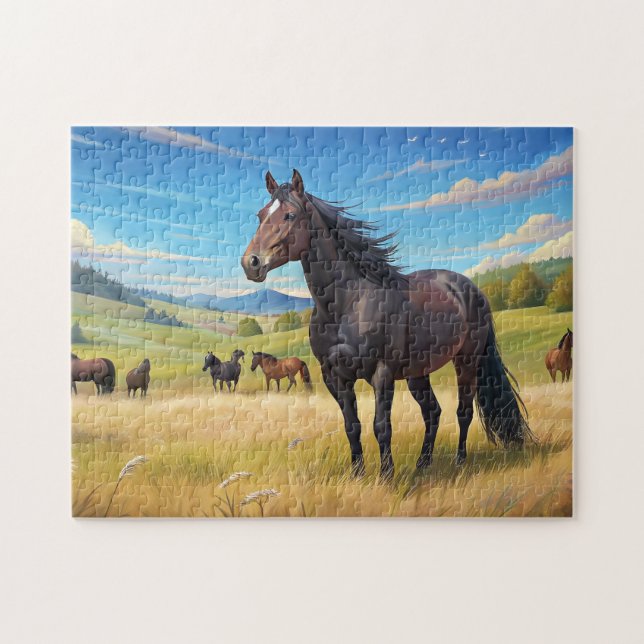 Horses  jigsaw puzzle (Horizontal)
