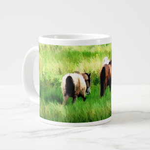 HORSES LARGE COFFEE MUG