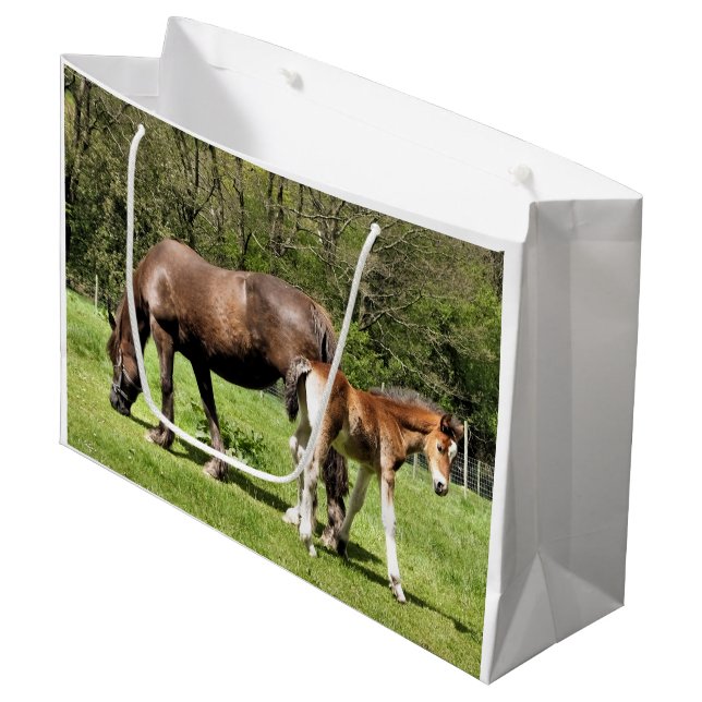 HORSES LARGE GIFT BAG (Front Angled)