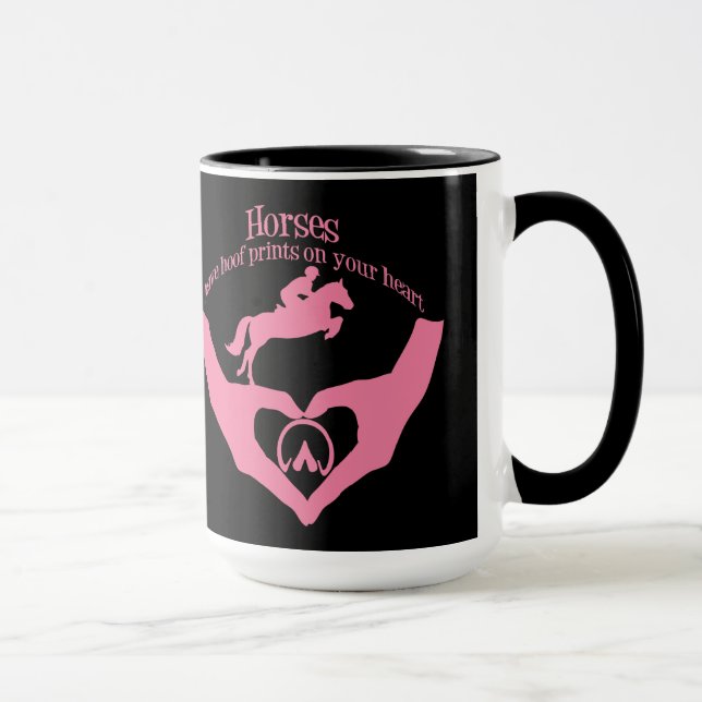 Horses Leave Hoof Prints on Your Heart Mug (Right)