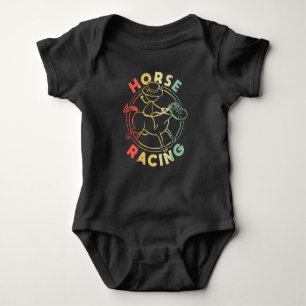 Horses Lover Equestrian Riding Horse Racing Baby Bodysuit