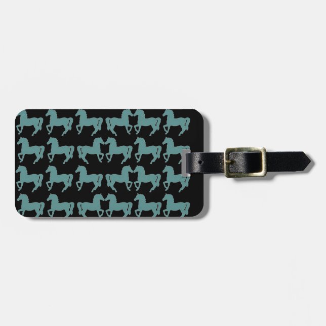 Horses Luggage Tag (Front Horizontal)