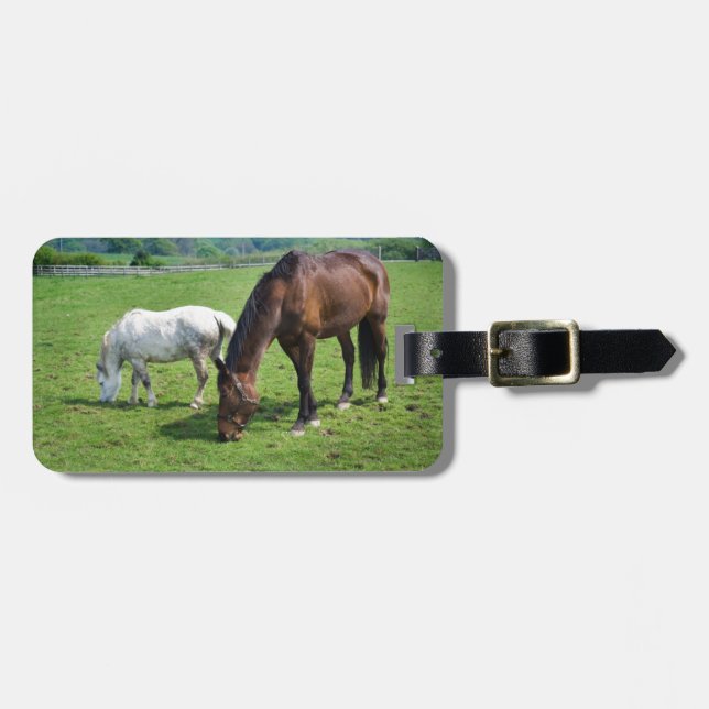 Horses Luggage Tag (Front Horizontal)