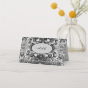 Horses - Marble marble marble marble Place Card