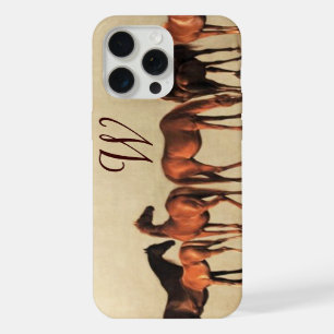 HORSES /MARES AND FOALS Monogram iPhone Case