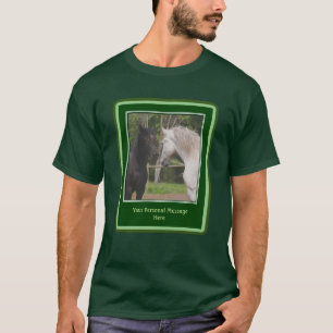 Horses Meeting Add Your Own Words Personalised T-Shirt