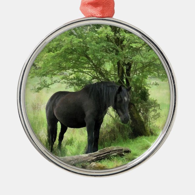 HORSES METAL TREE DECORATION (Front)