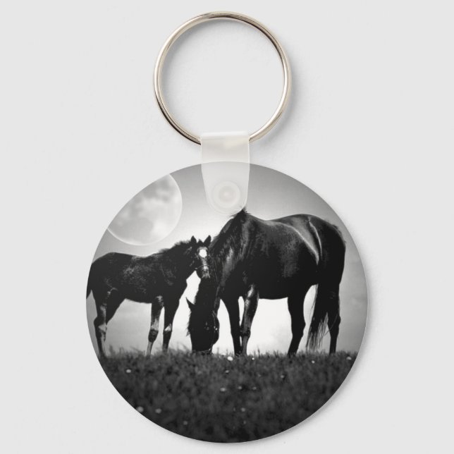 Horses & Moon Key Ring (Front)