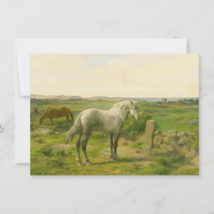Horses Near the Seaside (by Rosa Bonheur) Card