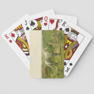 Horses Near the Seaside (by Rosa Bonheur) Playing Cards