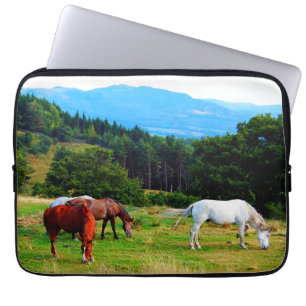 Horses Neoprene Laptop Sleeve
