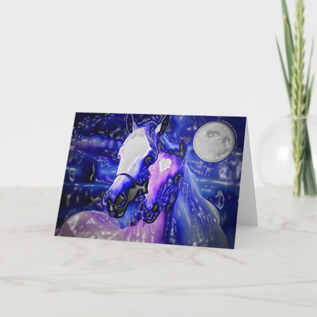 Horses & Night Card (Front)