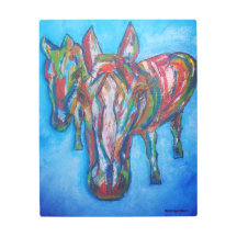 "Horses of a Different Colour" Metal Art