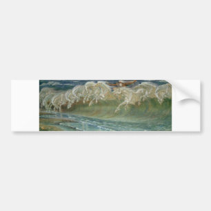 *Horses of Neptune* by Walter Crane Bumper Sticker