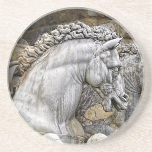 Horses of Neptune Statue Italy 1 Coaster