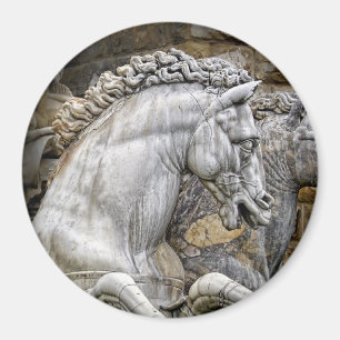Horses of Neptune Statue Italy Magnet