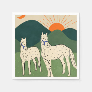 Horses of the Highland Napkin