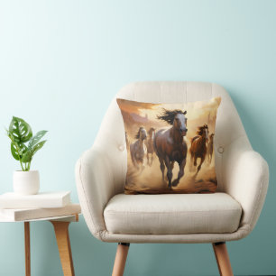 Horses on Desert Cushion