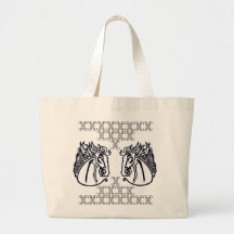 Horses on Jumbo Tote Bag