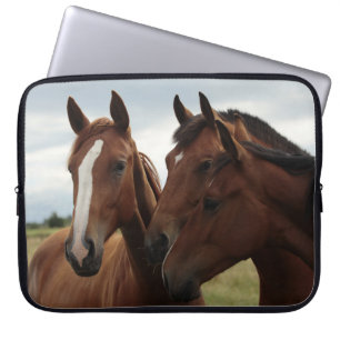 Horses on Neoprene Laptop Sleeve 15 inch