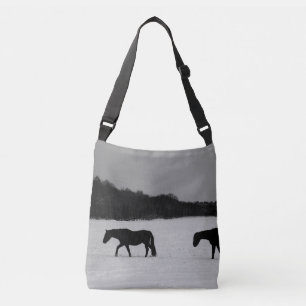 Horses On Snow bagcbbcn Crossbody Bag
