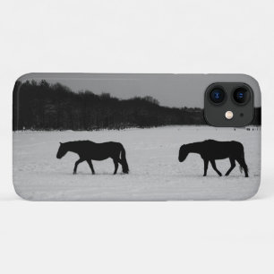 Horses On Snow iphcnm iPhone 11 Case