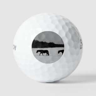 Horses On Snow ssf gbcna Golf Balls