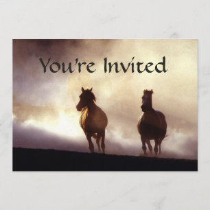 Horses On The Hill Invitation