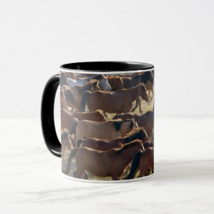 Horses on the ranch, Inner Mongolia, China Mug