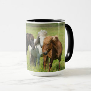Horses on the Ranch, South Iceland Mug